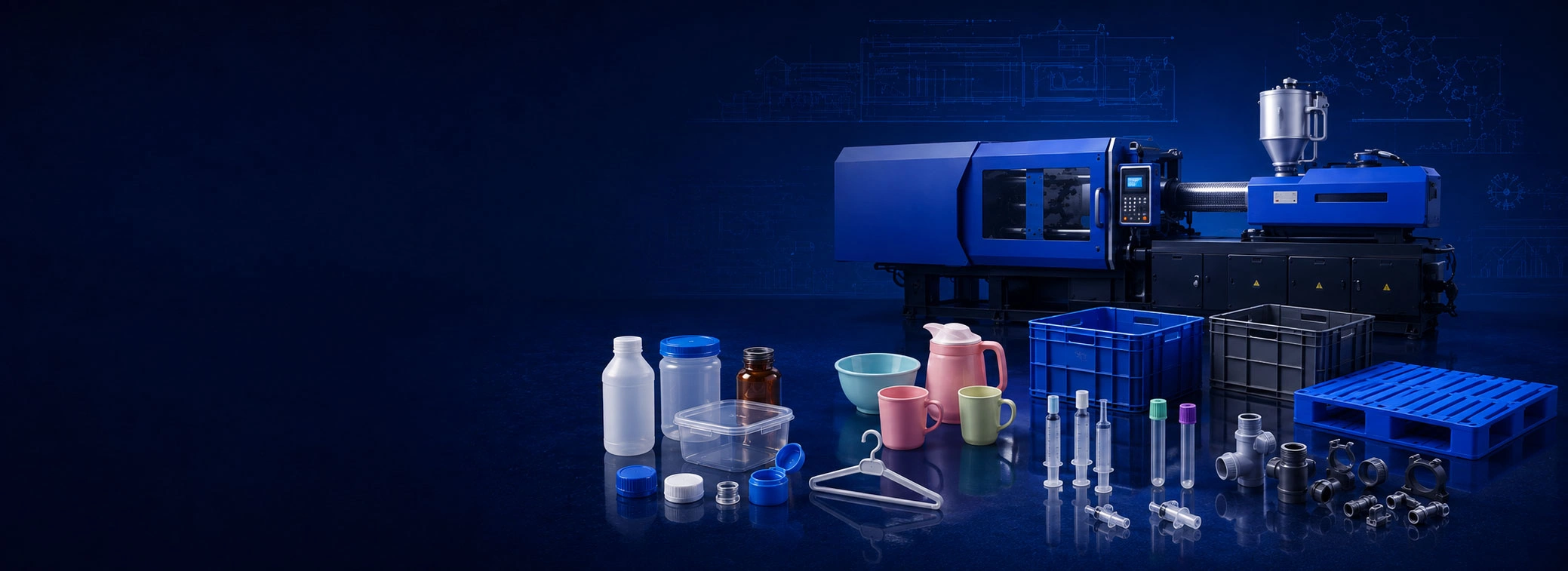 Injection molding machine and application product range