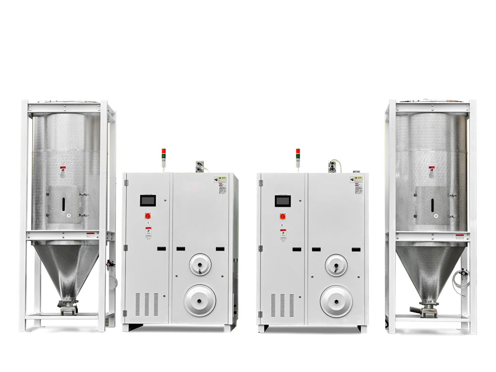 Optional auxiliary equipment for plastic production lines