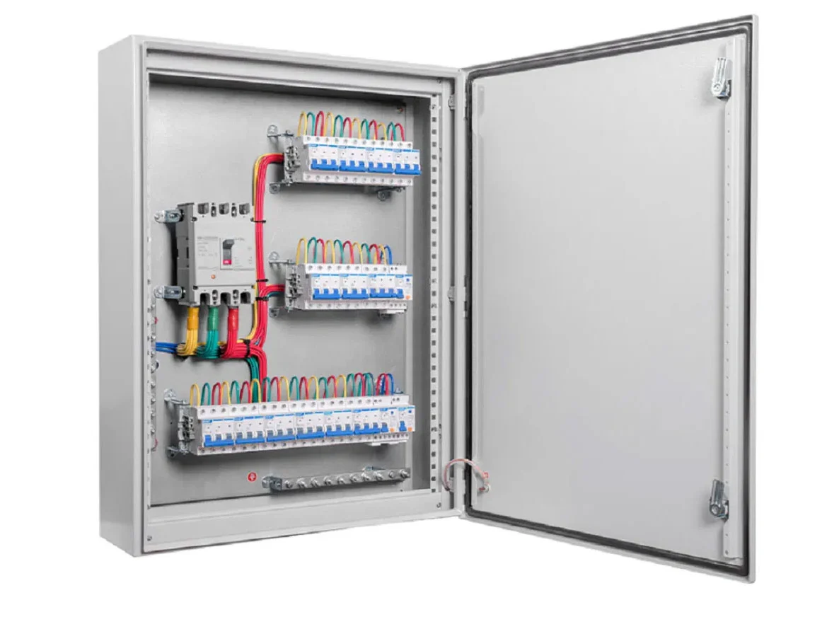 Distribution box for injection molding machine